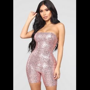 Fashion Nova Sequin Romper